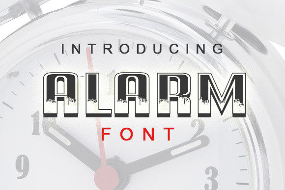 Alarm Font for Web Design Projects