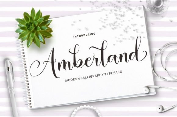 Amberland: A Modern Script Font for Creative Branding