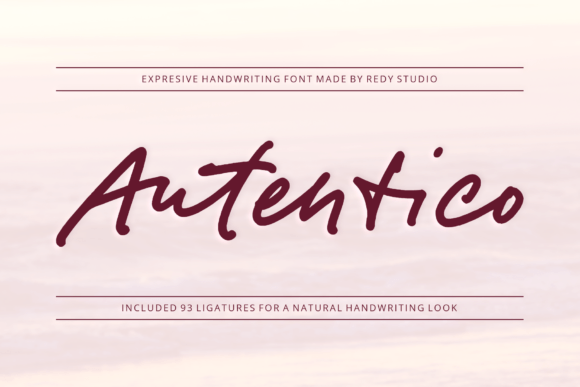 Autentico: A Handwritten Font That Elevates Web Design