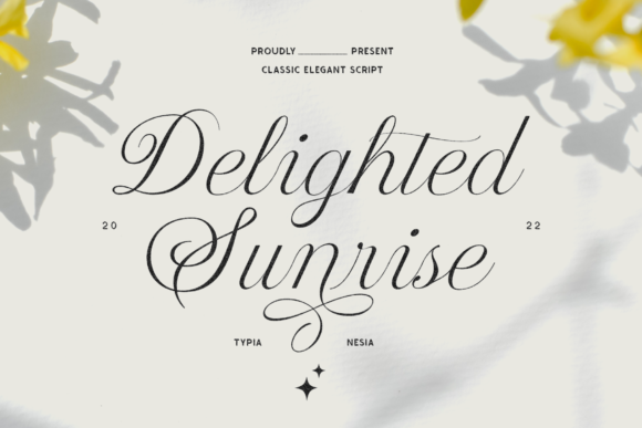 Delighted Sunrise: A Script Font That Elevates Handmade Creations