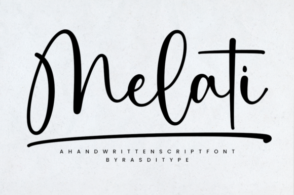 Experience Elegance with the Melati Script Font