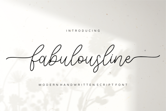 Fabulousline: A Modern Handwritten Font for Web Design