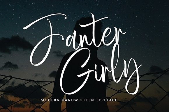 Fanter Girly Script Font for Web Design