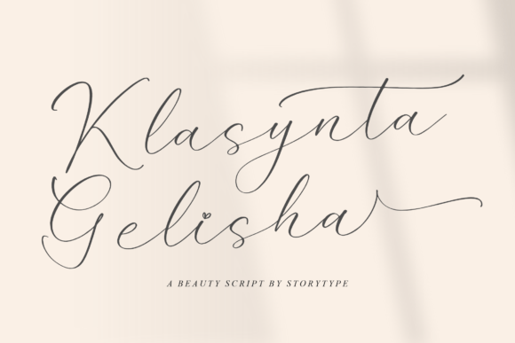 Klasynta Gelisha Script Font Review
