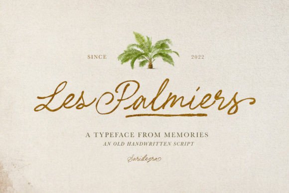 Les Palmiers Font for Business Branding