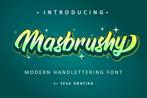 Masbrushy: A Handwritten Font for Bold Branding