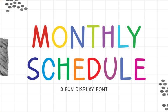 Monthly Schedule Font Review: A Natural Handwritten Style for Branding