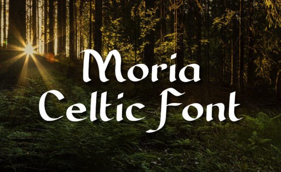 Moria – A Magical Celtic Script Font for Branding
