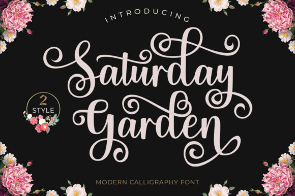 Saturday Garden Font for Handmade Creations