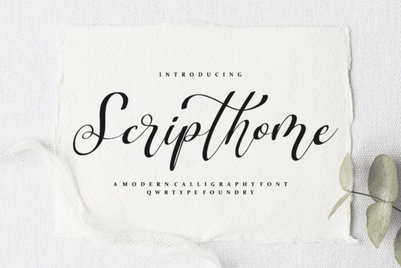 Scripthome: A Script Font for Modern Branding