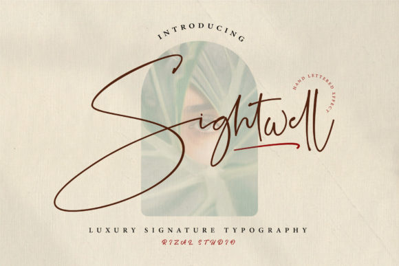 Sightwell Signature: A Refined Script Font for Editorial Design