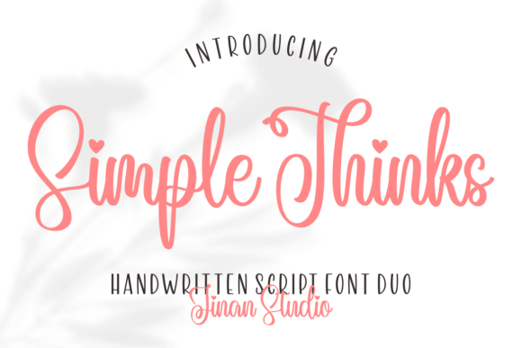 Simple Thinks: A Delicate Font for Digital Branding
