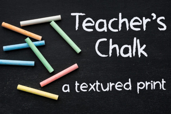 Teacher Chalk Font for Editorial Design and Content Creation